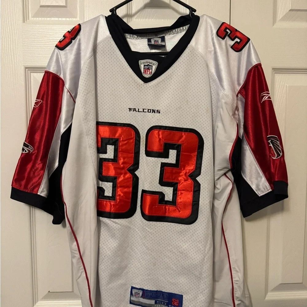 Atlanta Falcons Michael Turner #33 Reebok NFL Jersey Size 50 Stitched White Red